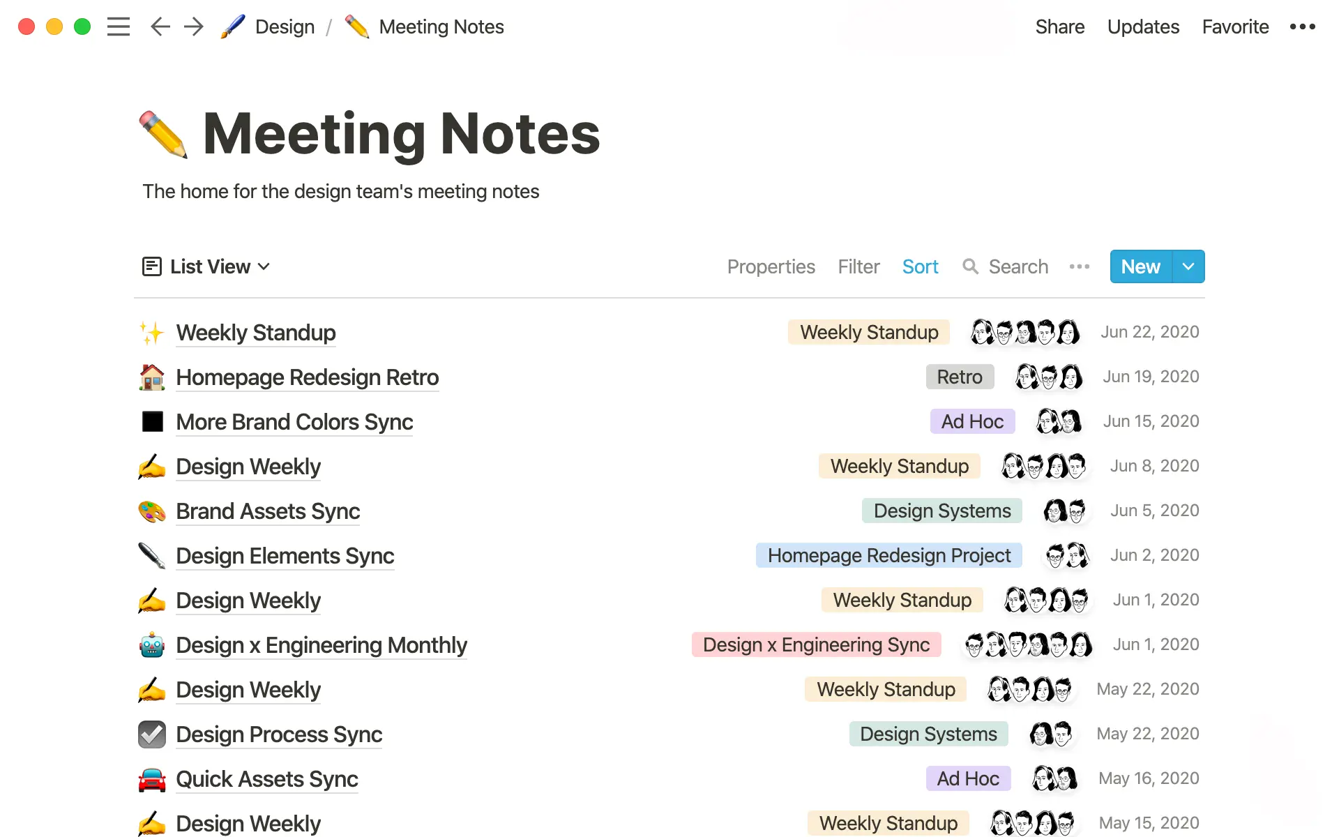 Notionの使用により、会議の文書化は、作業の自然な流れの一部として定着しました。連係された会議メモ、簡便な各種テンプレート、データベースのビュー機能により、すべて整理が行き届いた状態で管理されているため、決定事項と会議のつながりが維持され、見落としが防止されます。
