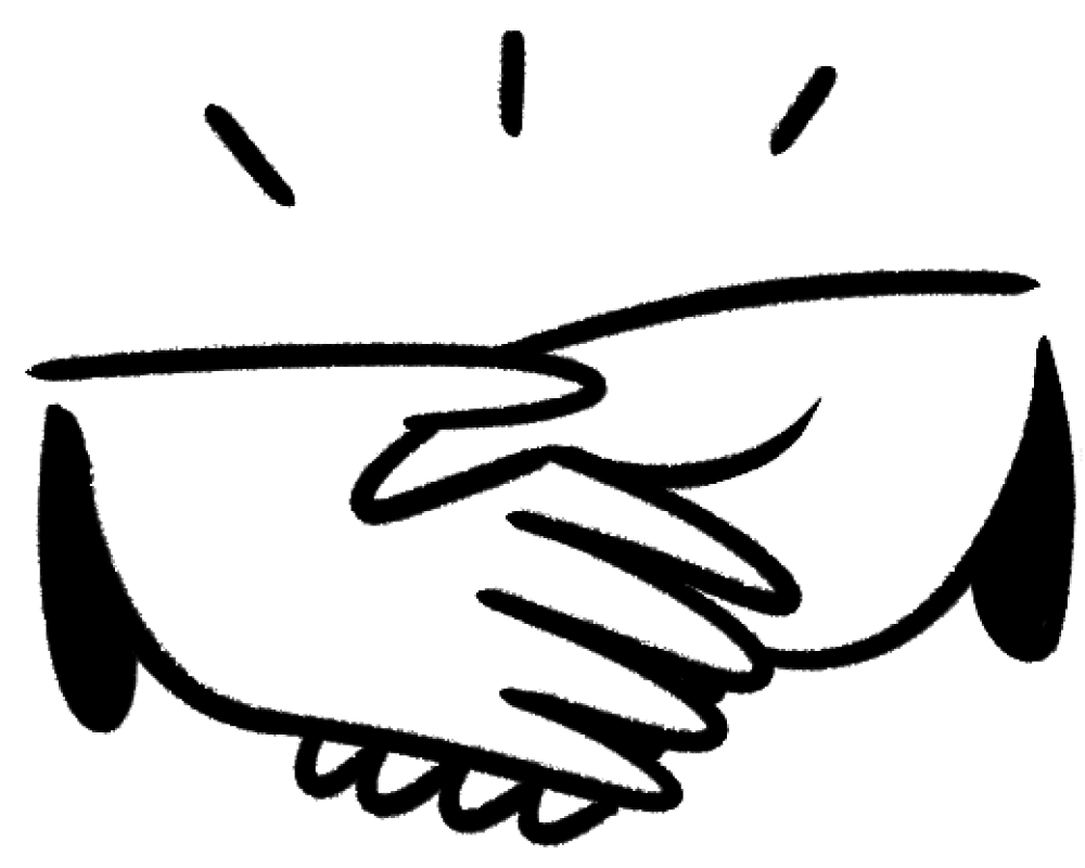 握手のイラスト