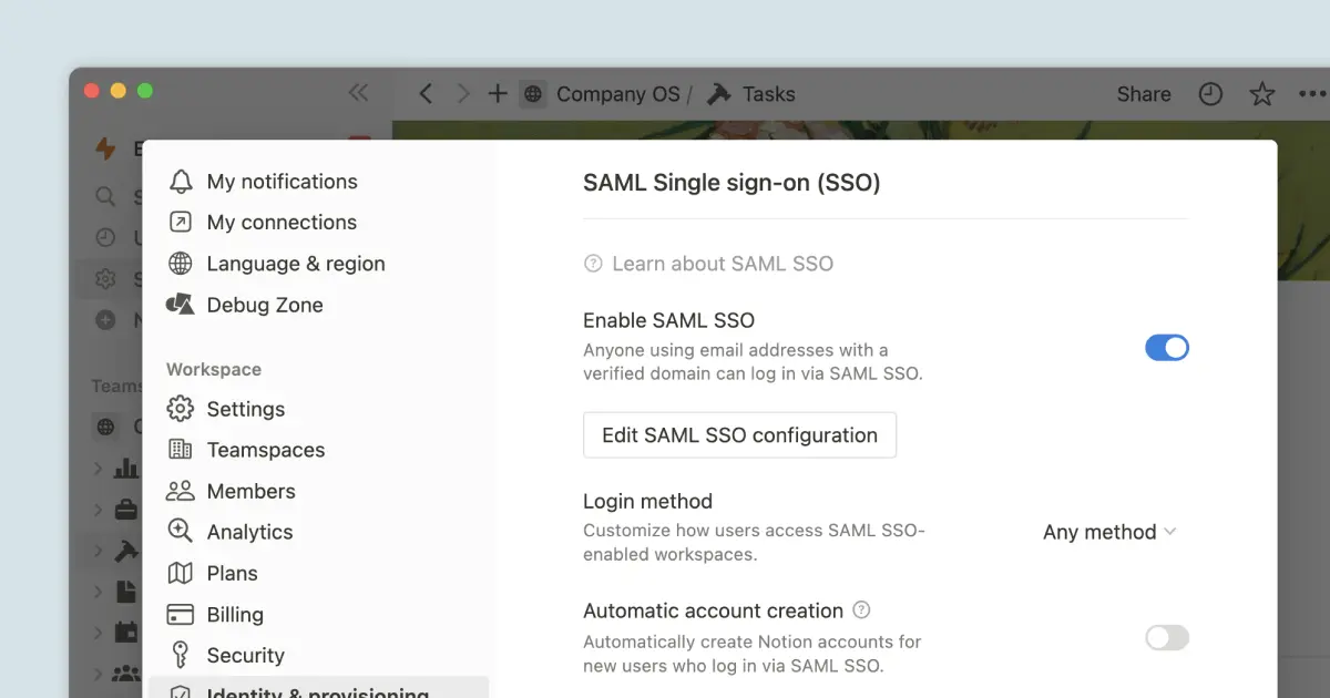 SAML SSOの設定: Hero