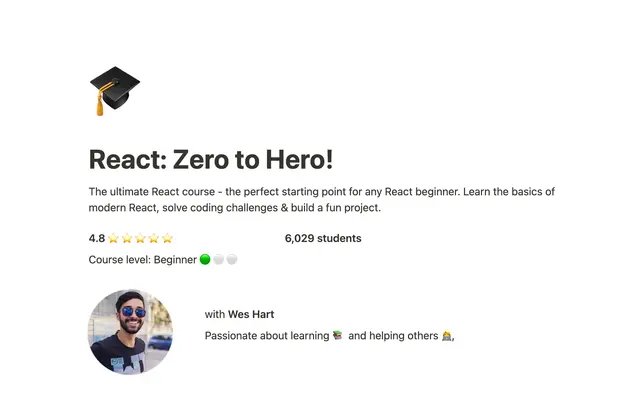 Course Landing Page